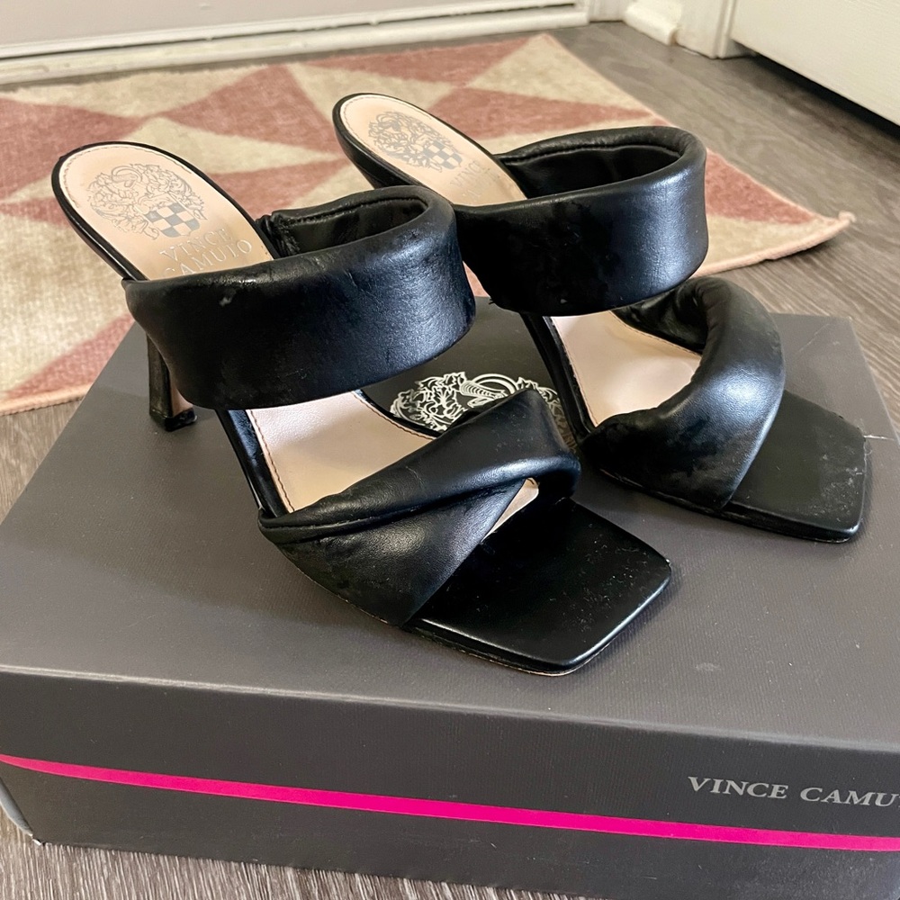 Vince Camuto Black Women's Heeled Sandals